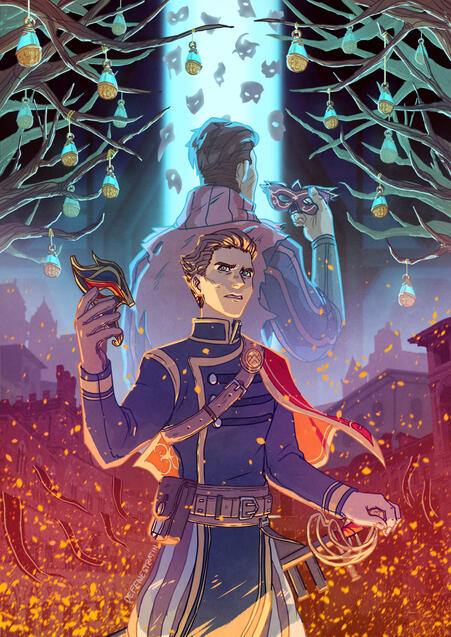 Art for Masquerada: Songs and Shadows for Indie G Zine Vol. 3