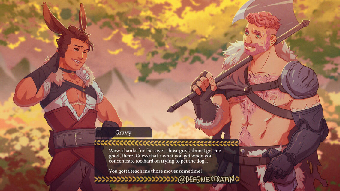 original characters (Gravy and Cyril)